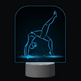3D Dotyková lampa s diaľkovým ovládaním - GYMNASTIKA