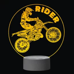 3D Dotyková lampa s diaľkovým ovládaním - MOTORKÁR