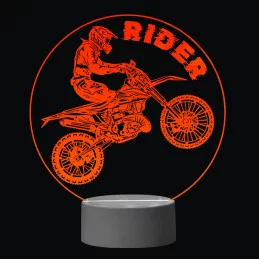 3D Dotyková lampa s diaľkovým ovládaním - MOTORKÁR