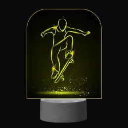 3D Dotyková lampa s diaľkovým ovládaním - SKEJTBORD