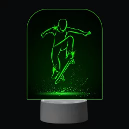 3D Dotyková lampa s diaľkovým ovládaním - SKEJTBORD