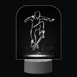 3D Dotyková lampa s diaľkovým ovládaním - SKEJTBORD