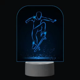 3D Dotyková lampa s diaľkovým ovládaním - SKEJTBORD