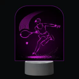 3D Dotyková lampa s diaľkovým ovládaním - TENIS