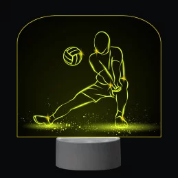 3D Dotyková lampa s diaľkovým ovládaním - VOLEJBAL