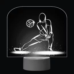 3D Dotyková lampa s diaľkovým ovládaním - VOLEJBAL