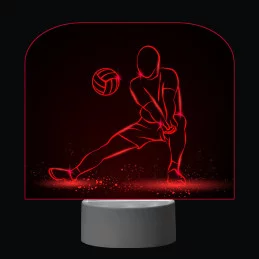 3D Dotyková lampa s diaľkovým ovládaním - VOLEJBAL