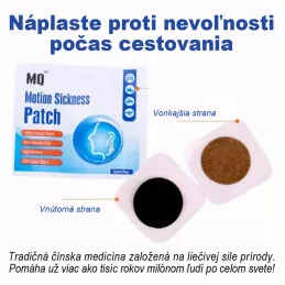 Prírodná náplasť proti nevoľnosti spôsobenej cestovaním