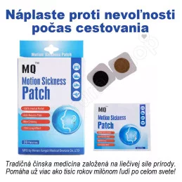 Prírodná náplasť proti nevoľnosti spôsobenej cestovaním