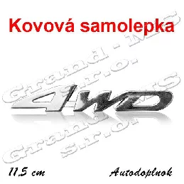 Kovová samolepka 4 - WD - univerzal, typ-01