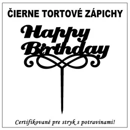 Tortový zápich kombinovaný - rôzne farby