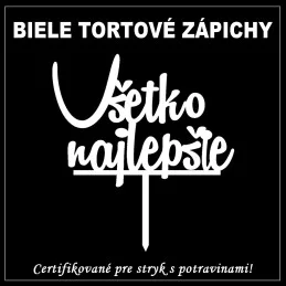 Tortový zápich kombinovaný - rôzne farby
