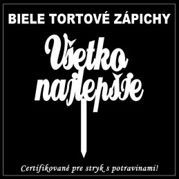 Tortový zápich kombinovaný - rôzne farby