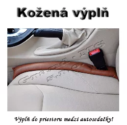 Univerzálna kožená výplň medzi autosedačky - hnedá_product