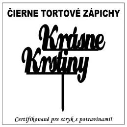 Tortový zápich textový - rôzne farby