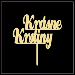 Tortový zápich textový - rôzne farby