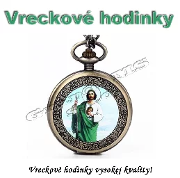 Vreckové hodinky JEŽIŠ - retro bronzový dizajn_product_product_product_product