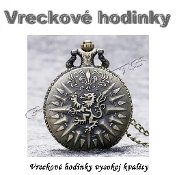 Vreckové hodinky - retro bronzový LANNISTER 3D dizajn