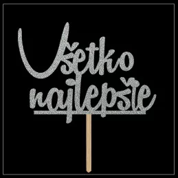 Tortový zápich kombinovaný - rôzne perleťové farby