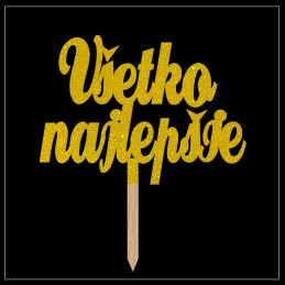 Tortový zápich kombinovaný - rôzne perleťové farby