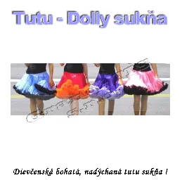Tutu - Dolly sukňa pre dospievajúce dievčatá _product