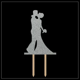 Tortový zápich obrazový - rôzne perleťové farby