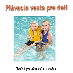 Plávacia nafukovacia vesta pre deti od 3-6 rokov_product