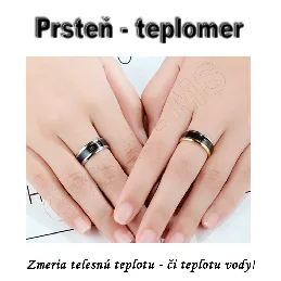 Inteligentný krúžok - prsteň na meranie teploty RING10 čierny_product