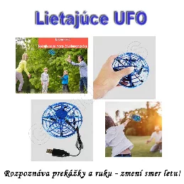 Elektronická indukčná hračka - Lietajúce UFO / RC DRON modrá_product