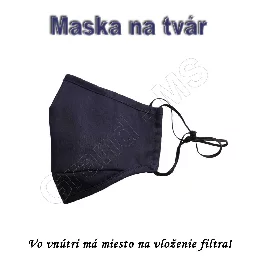 Maska na tvár s filtrom K05 čierna