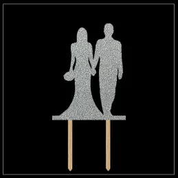 Tortový zápich obrazový - rôzne perleťové farby