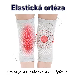 Samozahrievacia ortéza pre kolená - čierna XL
