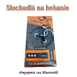 Športové sluchadlá na beh s bluetooth adaptérom MS808 - červené _product
