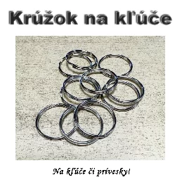 Krúžok na kľúče s priemerom 30mm 