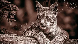 Obraz na plátno - DIVÁ MAČKA