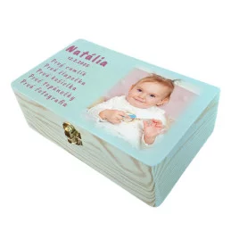 Krabička k narodeniu dieťaťa s potlačou