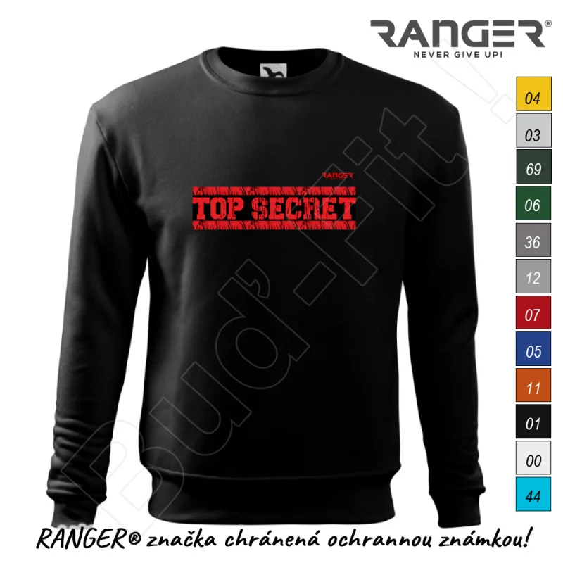 Mikina RANGER® - TOP SECRET - a