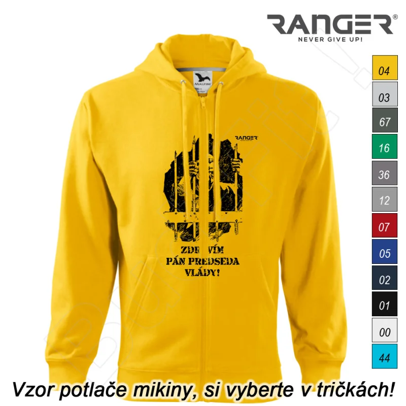 Mikina RANGER® - ZDRAVÍM PÁN PREDSEDA VLÁDY - a
