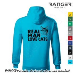 Mikina RANGER® - REAL MAN LOVE CATS