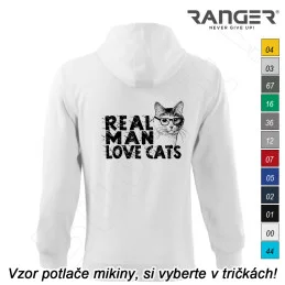 Mikina RANGER® - REAL MAN LOVE CATS