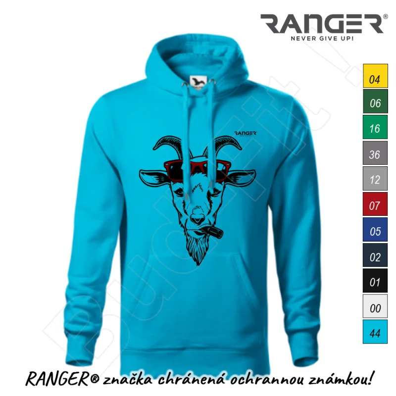 Mikina RANGER® - GOAT WEARING SUNGLASSES