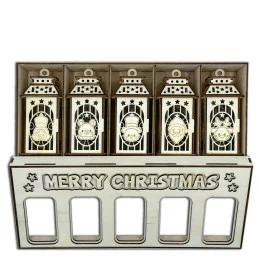 VIANOČNÉ LAMPÁŠIKY V KRABIČKE