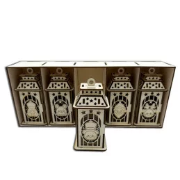 VIANOČNÉ LAMPÁŠIKY V KRABIČKE