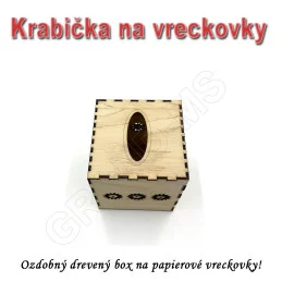 Ažúrová ozdobná krabička na papierové vreckovky 12