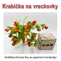 Ažúrová ozdobná krabička na papierové vreckovky 12