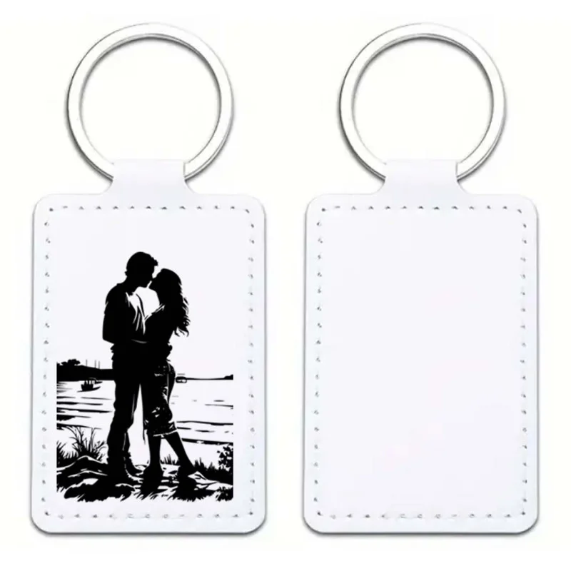 Kľúčenka z umelej kože - obdĺžnik