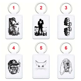 Kľúčenka z umelej kože - obdĺžnik