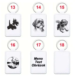 Kľúčenka z umelej kože - obdĺžnik