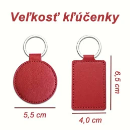 Kľúčenka z umelej kože - obdĺžnik