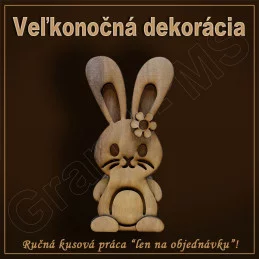 Veľkonočná dekorácia - ZAJAC malý - vzor A